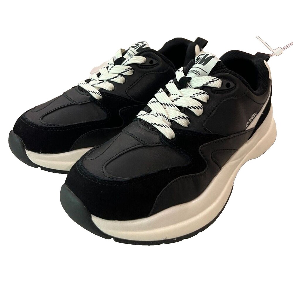 Steve Madden NEW Quincy Black White & Sneakers Women’s Size 6 without Box